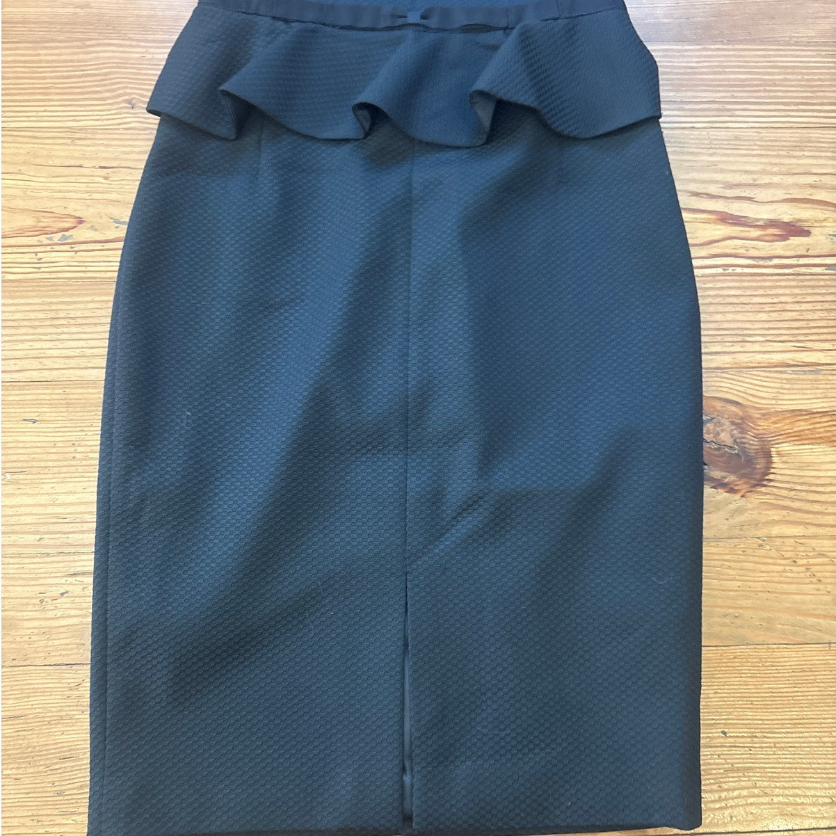 NWOT Ted Baker London black peplum sleeveless midi dress SIZE 2