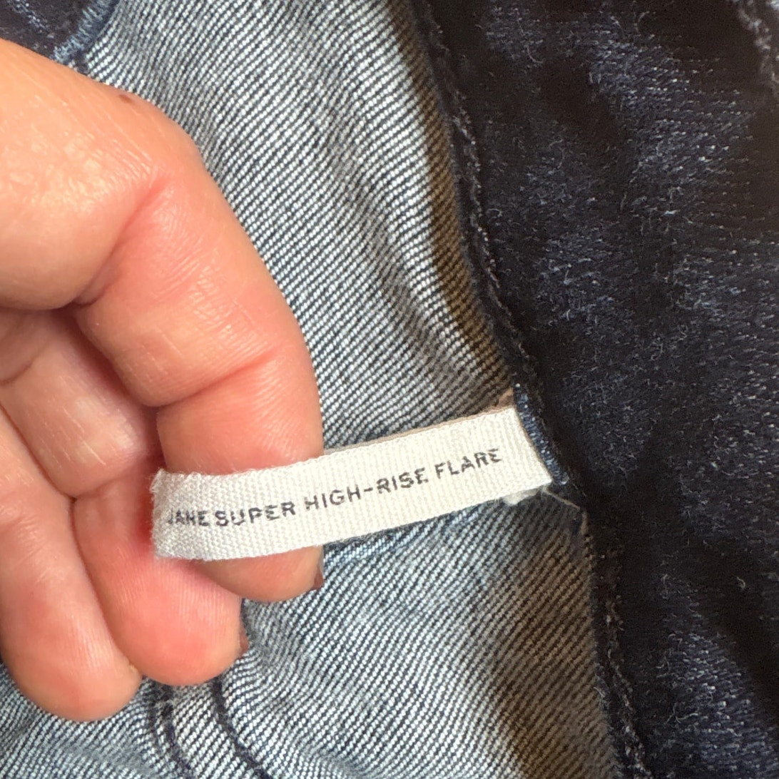 Rag & Bone Jane dark wash super high rise flare jeans SIZE 28