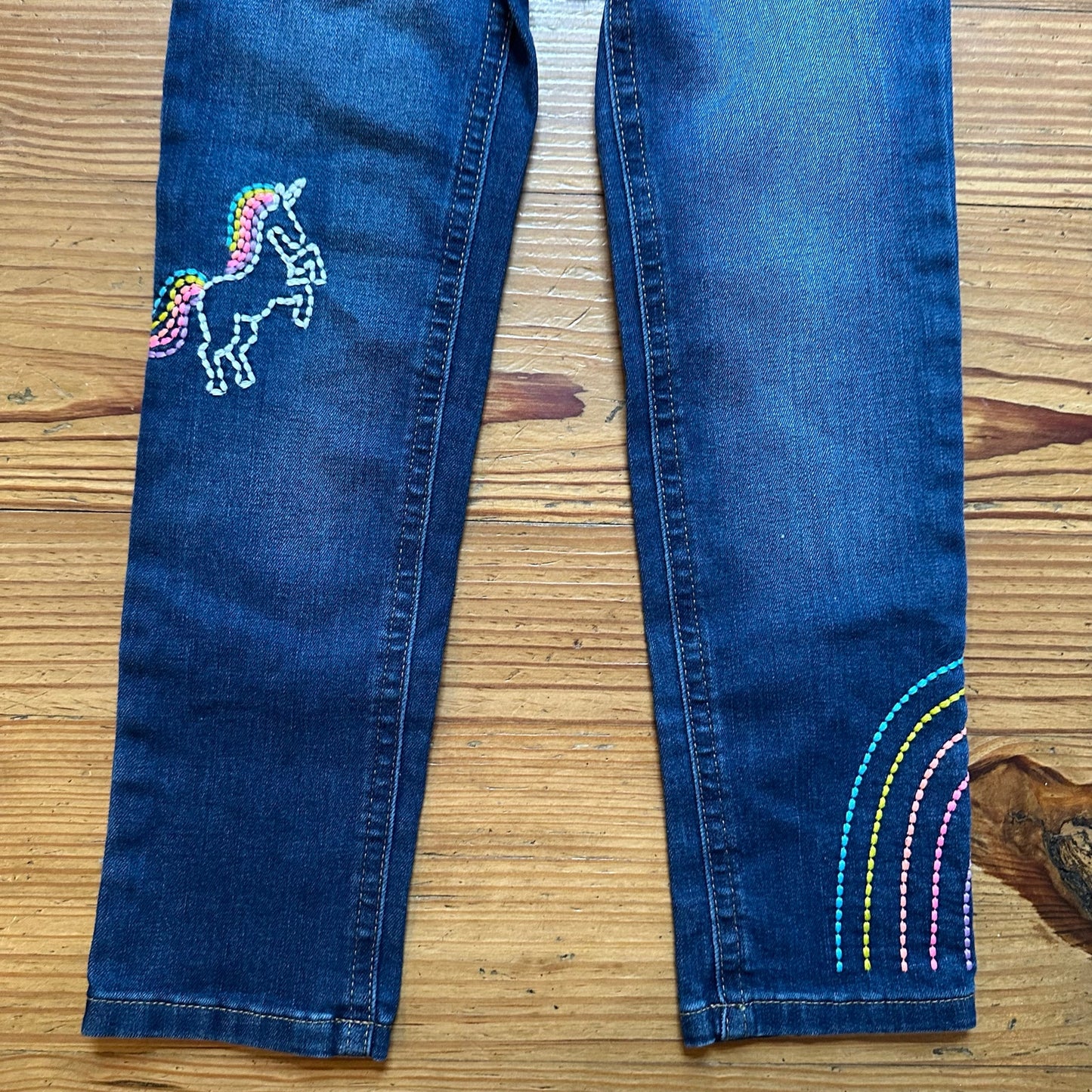 NWT Garanimals straight leg embroidered dark wash jeans SIZE 5