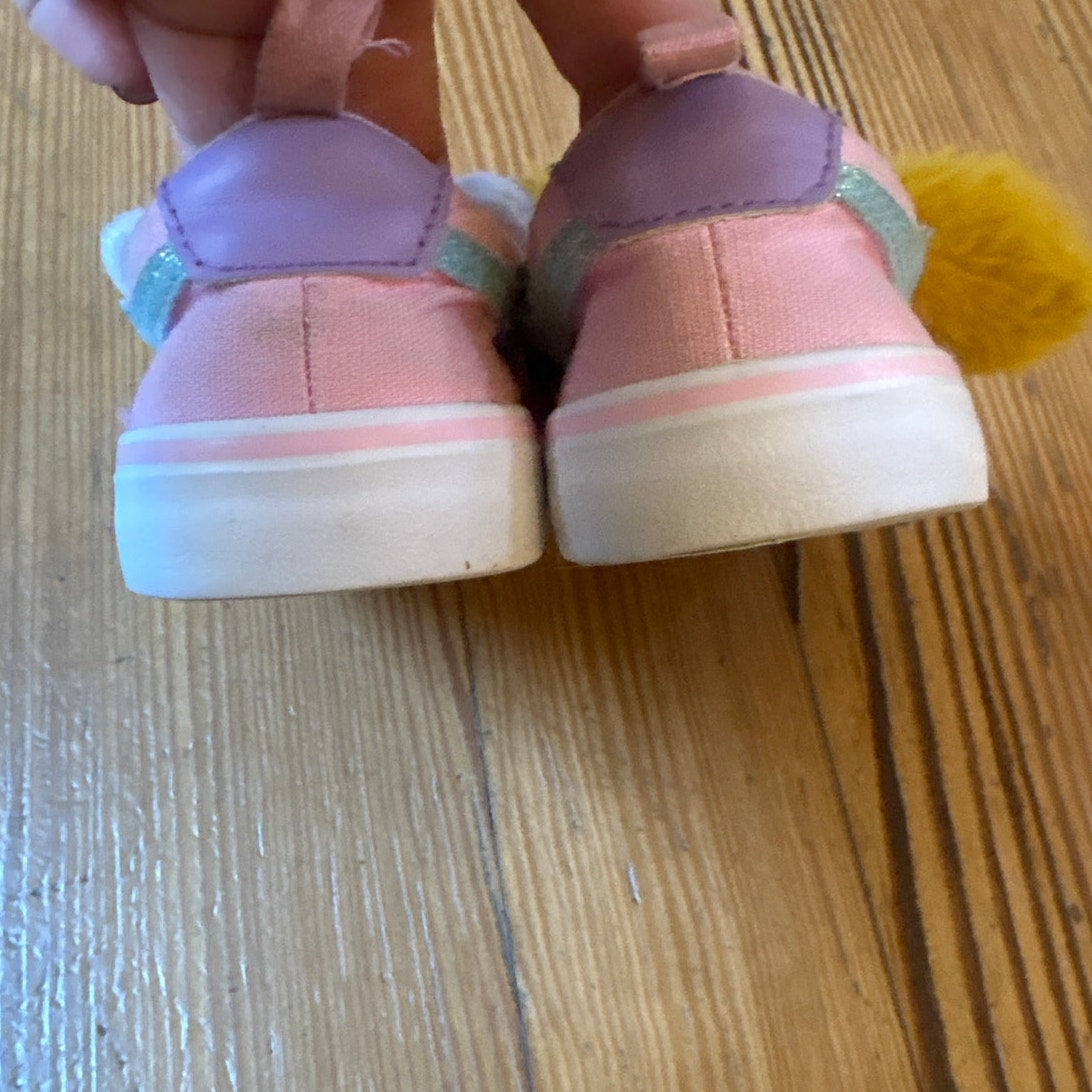 Paw Patrol Sky Everest slip on fuzzy character toddler sneakers SIZE 9