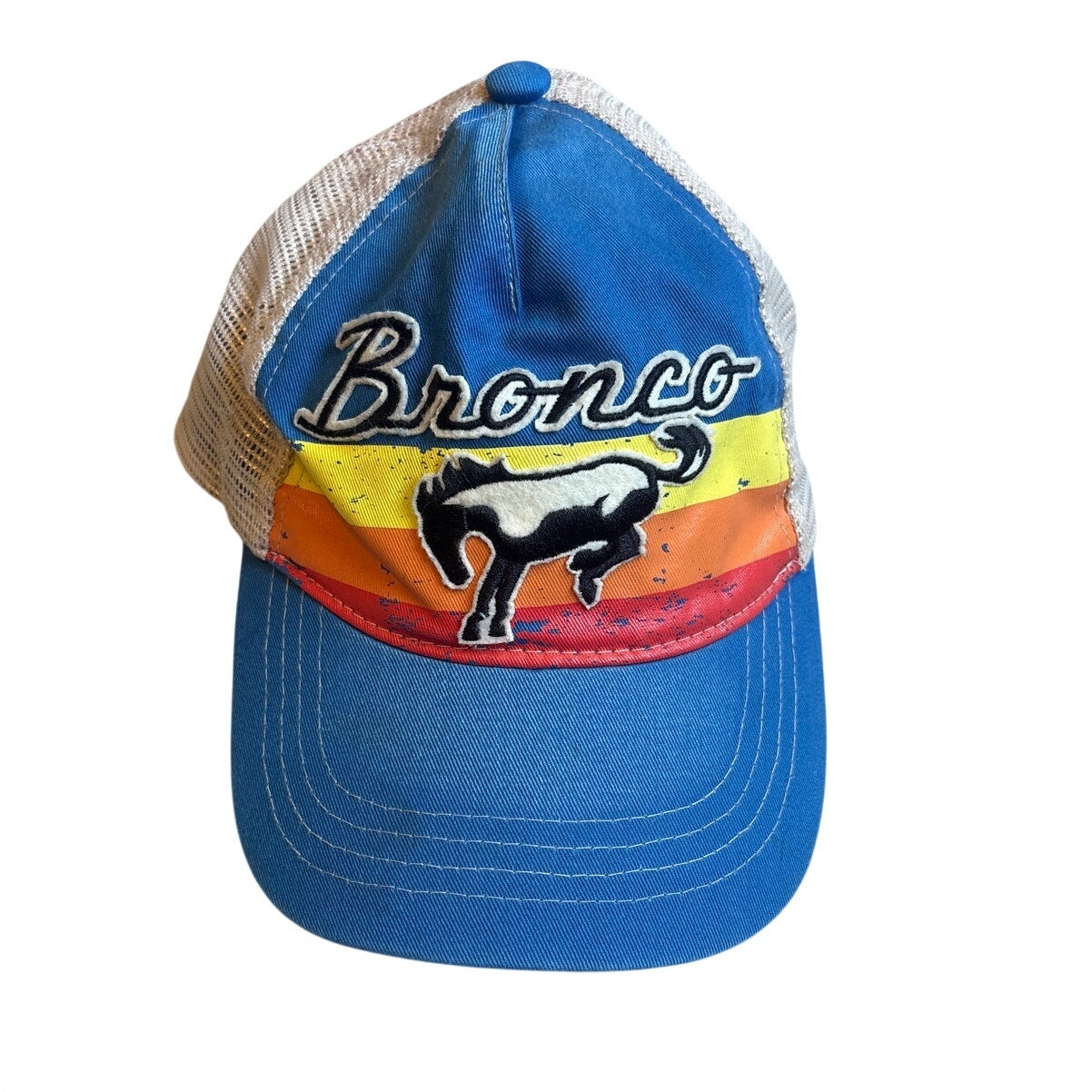 Ford Bronco blue sunset western adjustable trucker hat