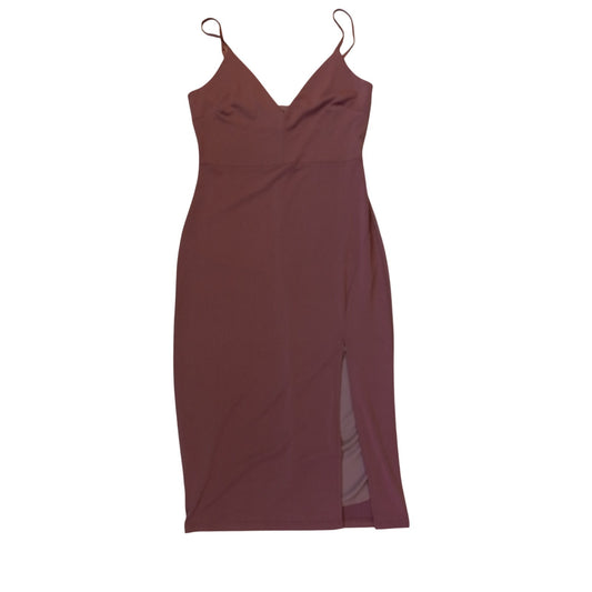 NWT Blue Blush mauve spaghetti strap slit bodycon dress SIZE S