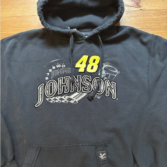 Chase Authentics Nascar Jimmie Johnson #48 black hoodie sweatshirt SIZE XL