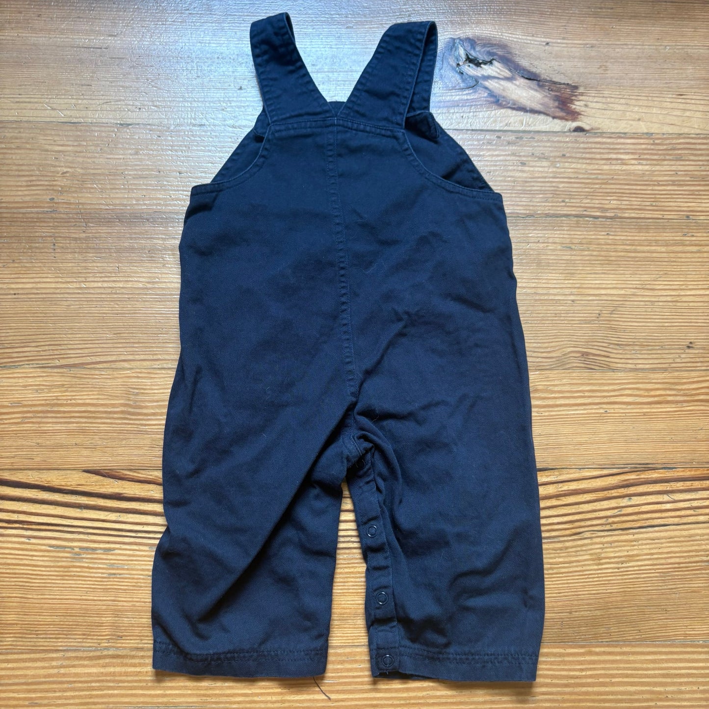 Toffee Apple dark blue dog sports truck cotton toddler overall pants SIZE 9M