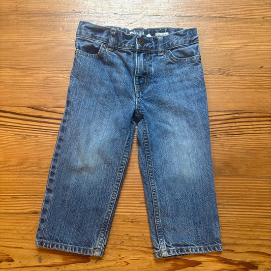 OshKosh B'gosh medium wash wide leg adjustable classic fit jeans SIZE 18M