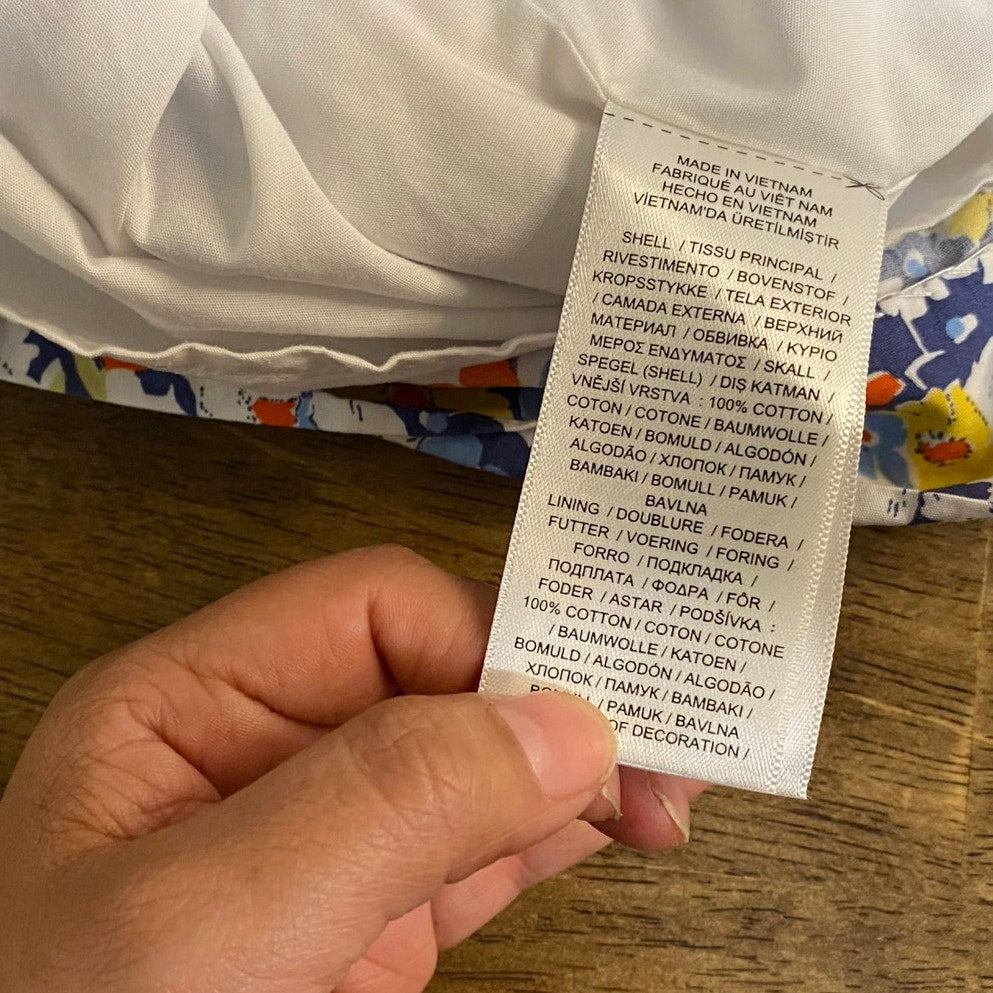 Polo Ralph Lauren blue yellow floral tank fit flare dress SIZE 5