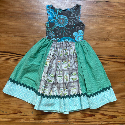 Matilda Jane green bug pattern tank toddler dress SIZE 2