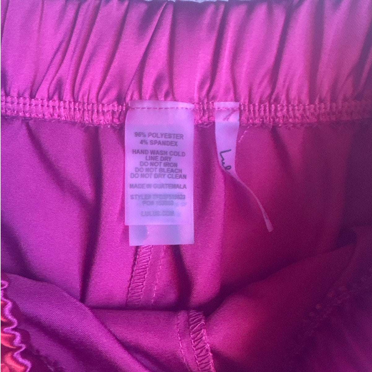 Lulus dark red satin wide leg pull on elastic waist pants SIZE XS