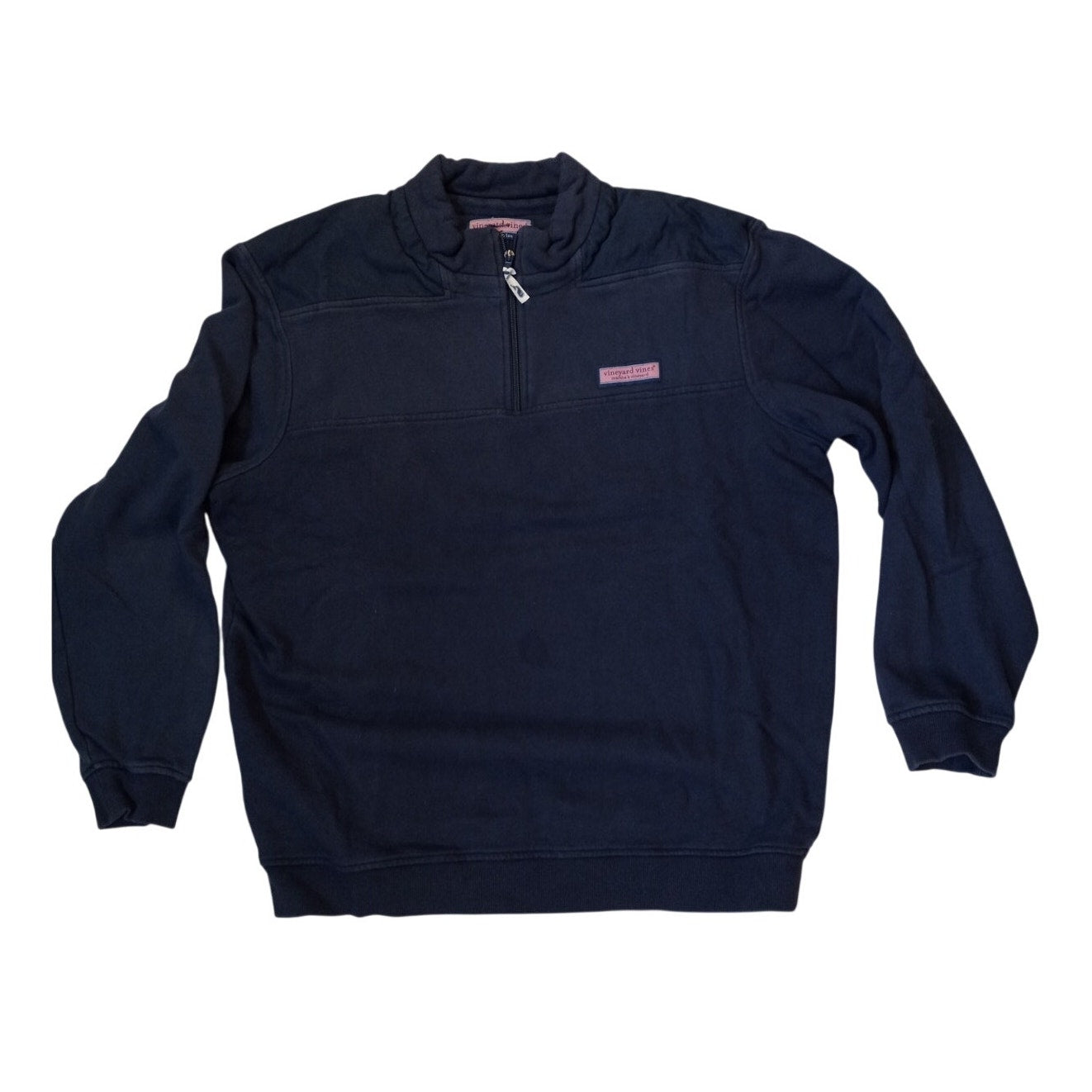 Vineyard Vines dark blue quarter zip pullover mens sweatshirt SIZE L