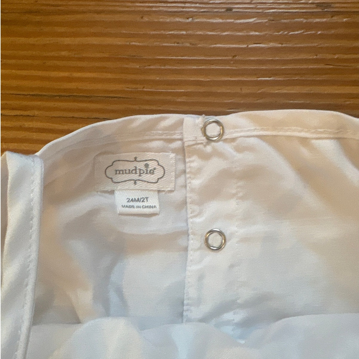 Mud Pie white lace tank shorts baby romper SIZE 24M