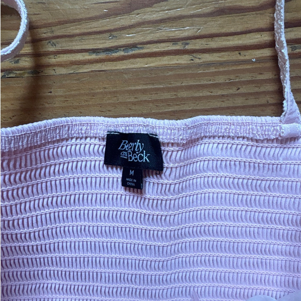 Beverly and Beck light pink corset cami top SIZE M