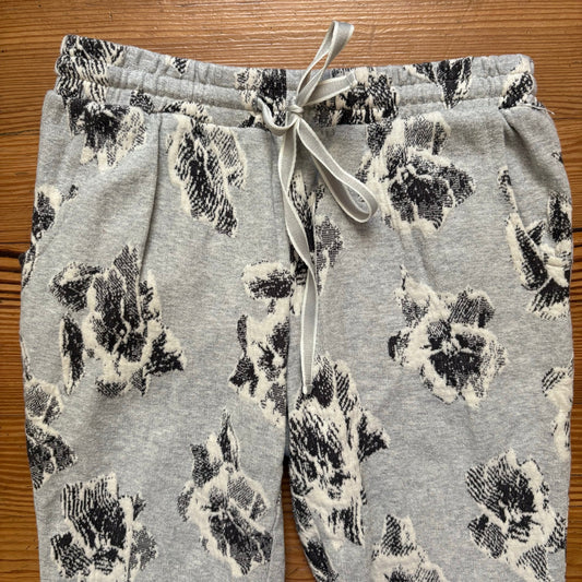 Anthropologie Saturday Sunday gray floral jogger sweatpants SIZE XS