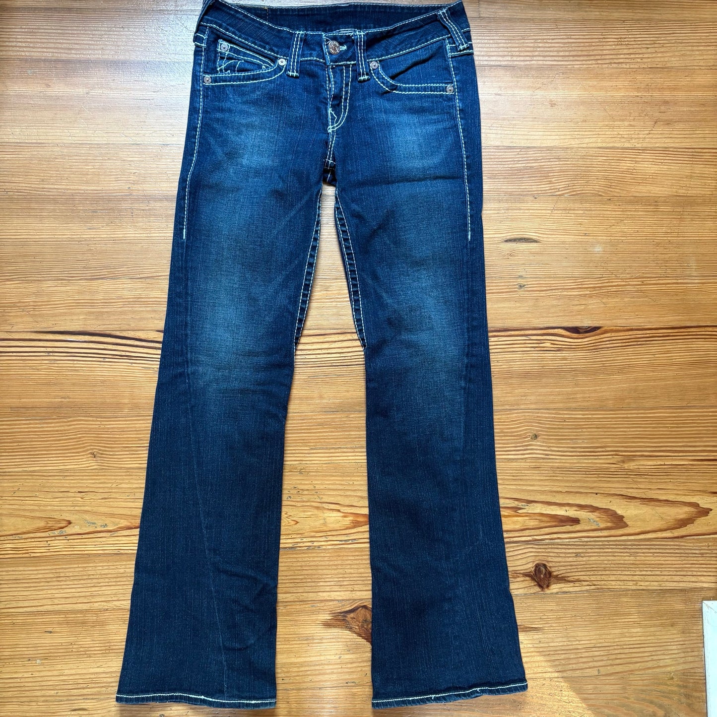 True Religion dark wash low rise bootcut jeans SIZE 32