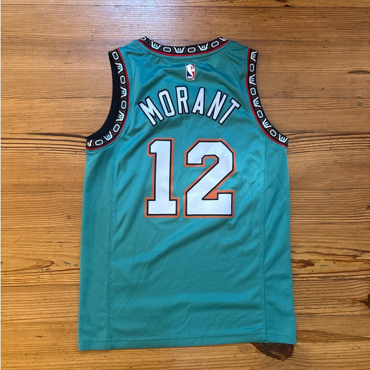 Nike NBA Vancouver Grizzlies Ja Morant 12 teal sleeveless jersey SIZE XS