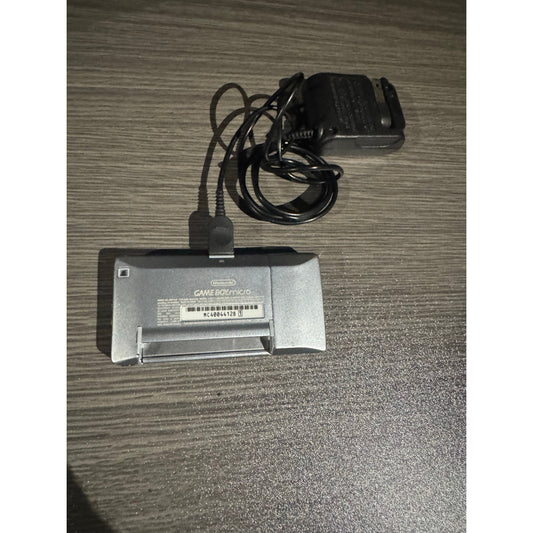 Nintendo Game Boy Micro Silver with AC Charger -- GOOD Condition - Tested