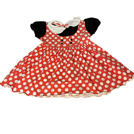 Evies Backyard Disney Minnie Mouse short sleeve polka dot shirt SIZE 8