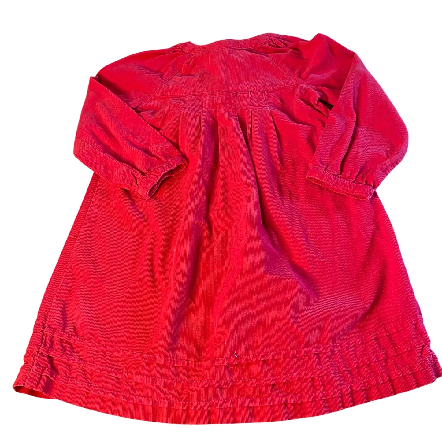 J. Khaki red corduroy cotton long sleeve dress SIZE 4T