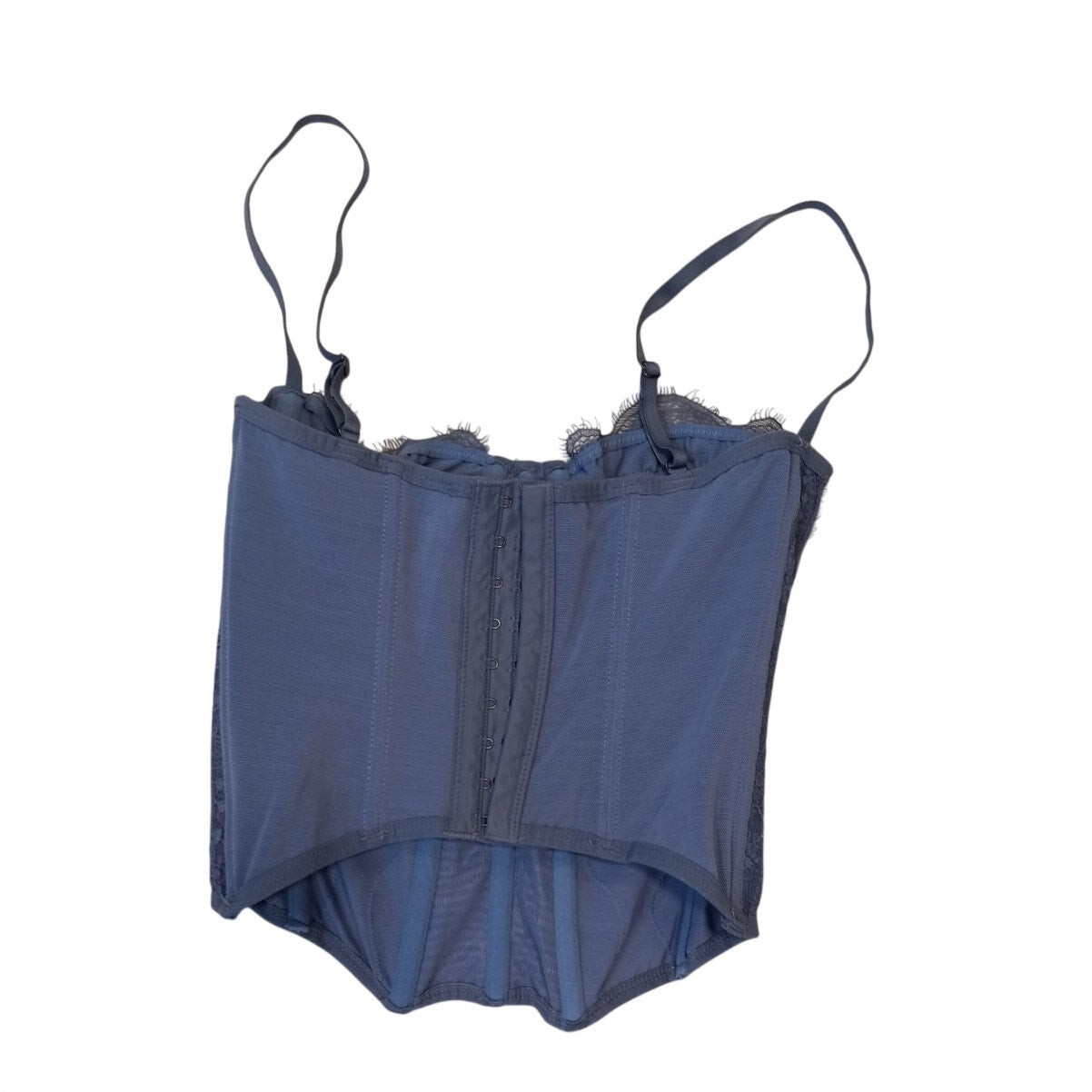 Urban Outfitters Out From Under slate blue lace corset top SIZE S