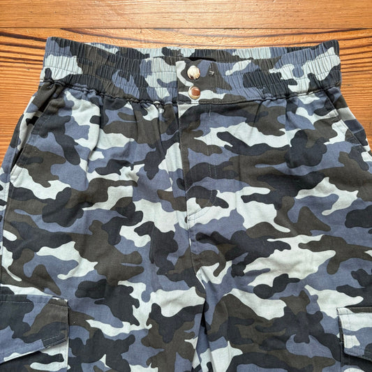 Almost Famous blue army camo print jogger pants SIZE M