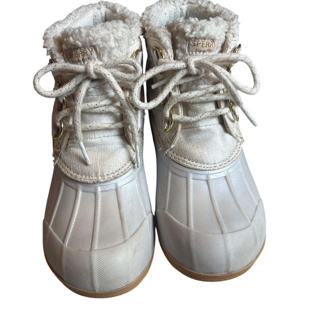 Sperry Saltwater alpine rubber sole faux fur youth duck rain boots SIZE 3M