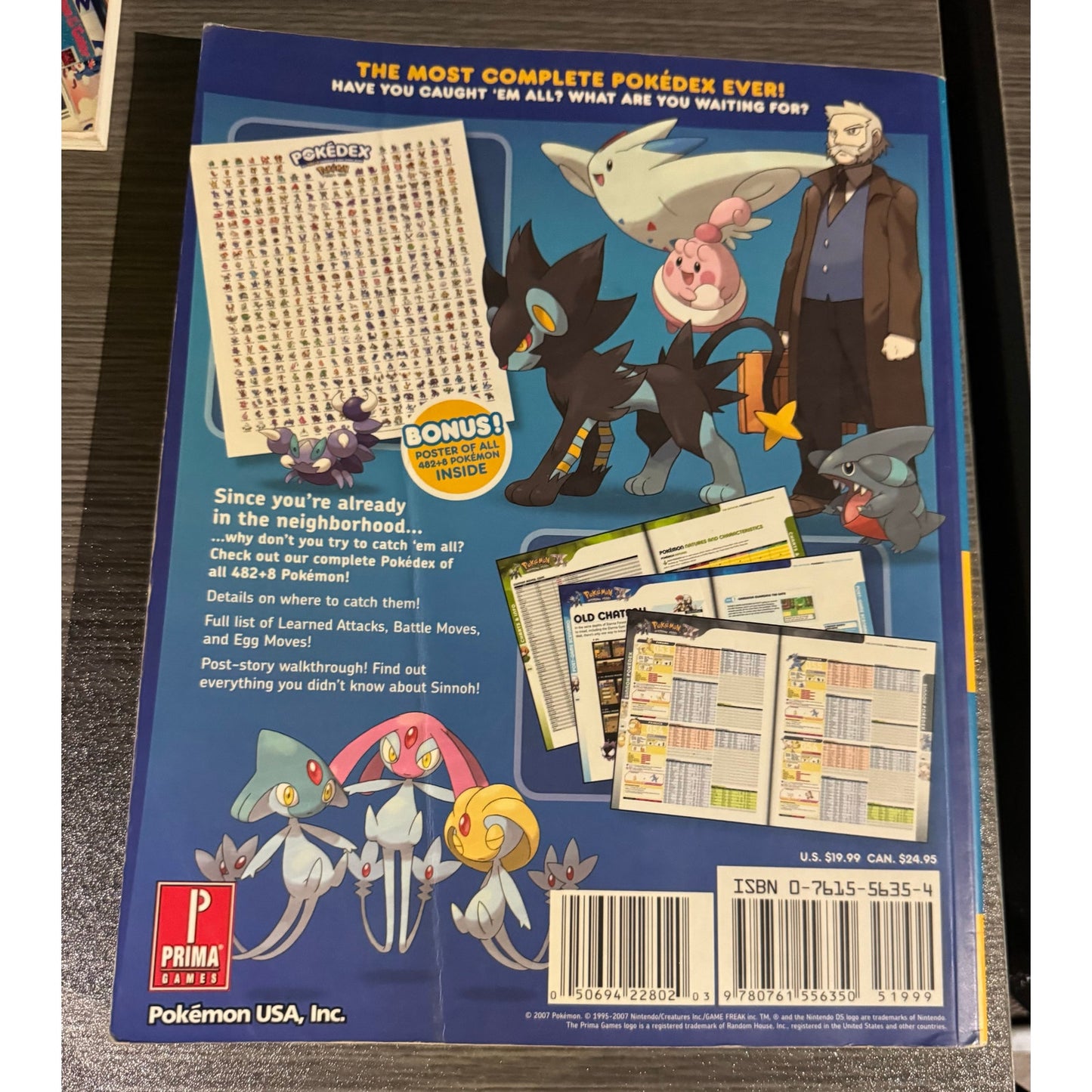 The Official Pokémon Full Pokedex Guide Vol. 2 2007 Diamond and Pearl Book
