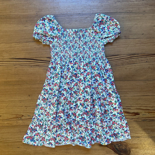 Polo Ralph Lauren colorful floral short sleeve fit flare girls dress SIZE M