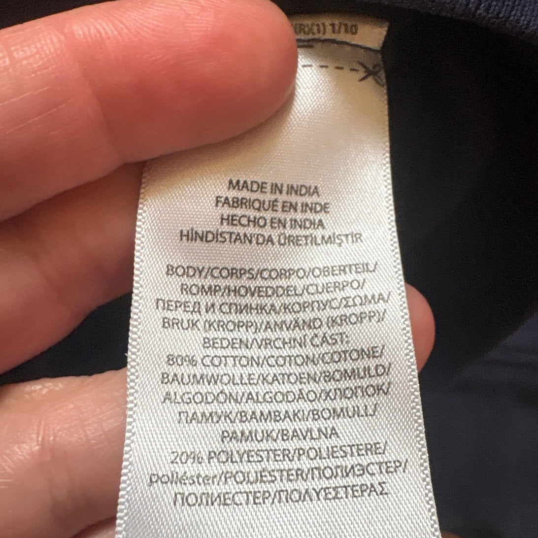 Polo Ralph Lauren dark navy blue cotton full zip hoodie sweatshirt SIZE 4T