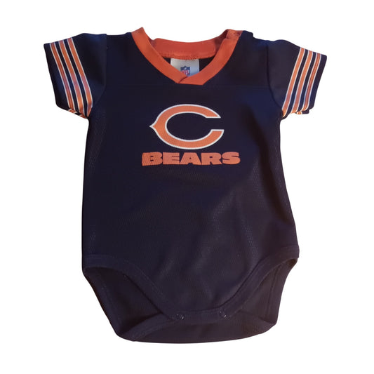 NFL blue Chicago Bears short sleeve baby one piece bodysuit SIZE 6-12M