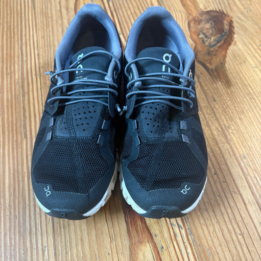 On Cloud black white elastic lace Cloud 6 womens athletic sneakers SIZE 6