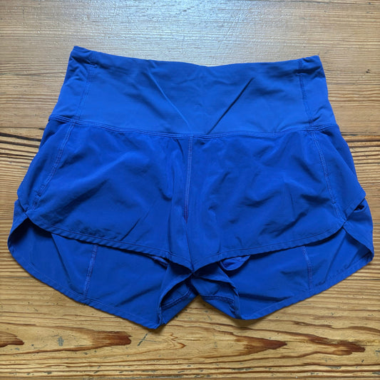 Lululemon royal blue high rise classic running short SIZE 8