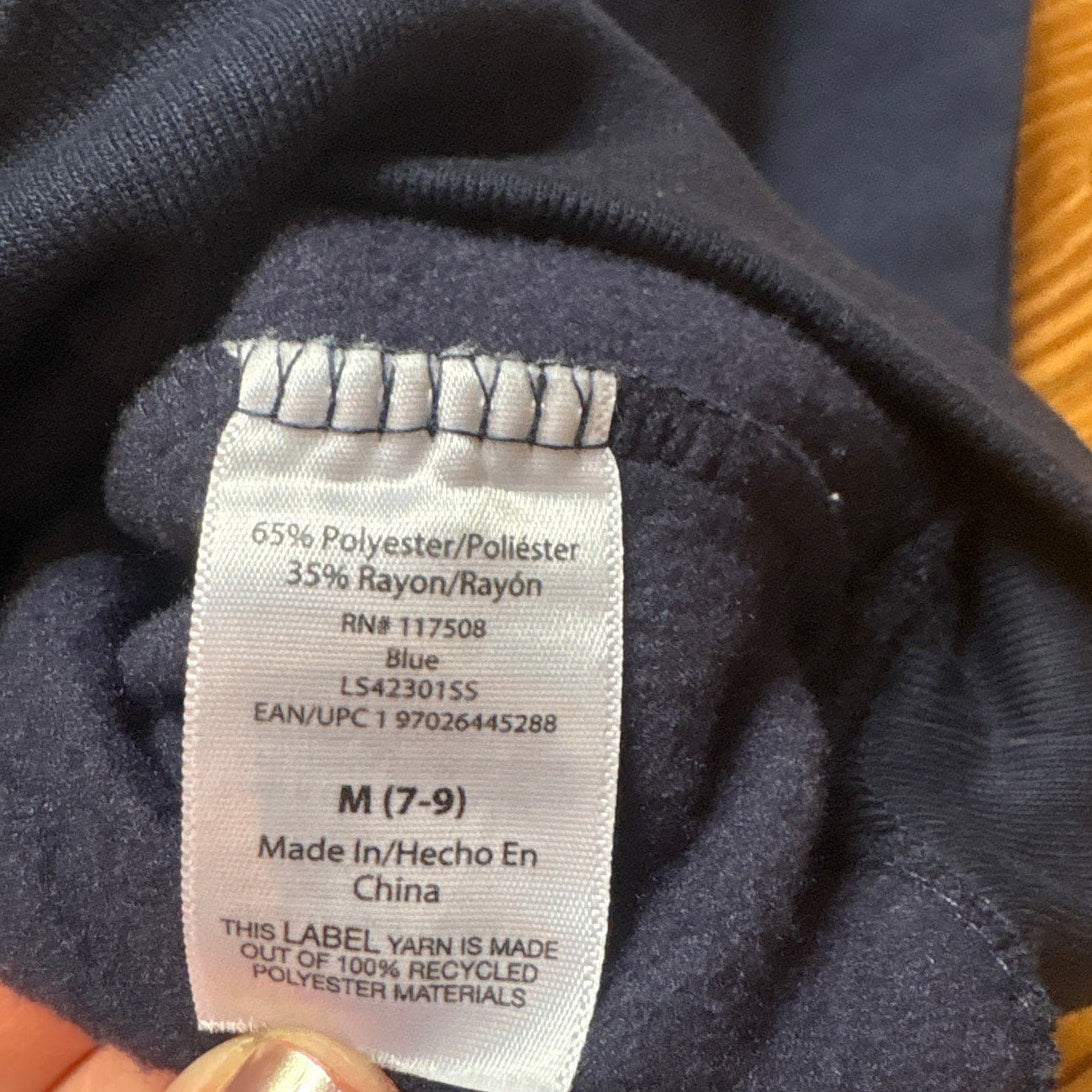 Wound Up funny Halloween blue skeleton hexes on my exs crew sweatshirt SIZE M