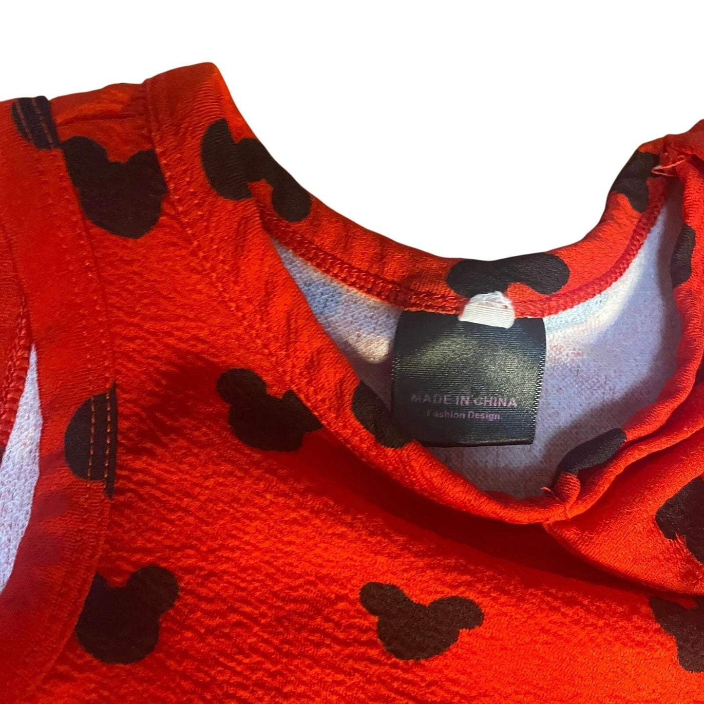 Disney Minnie Mickey Mouse red sleeveless girls dress SIZE 18-24M