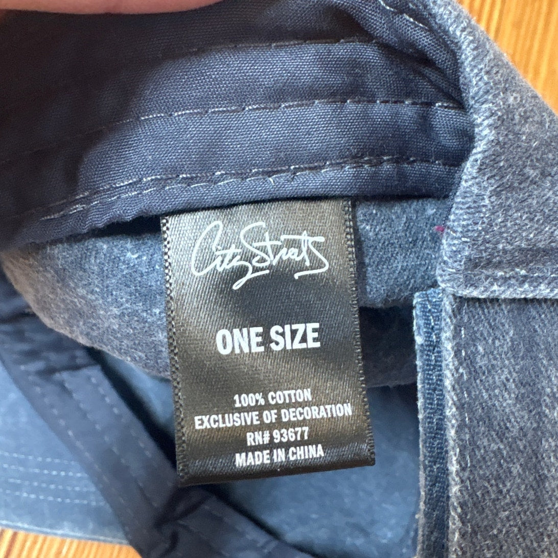 City Streets denim wash Unbothered adjustable baseball cap