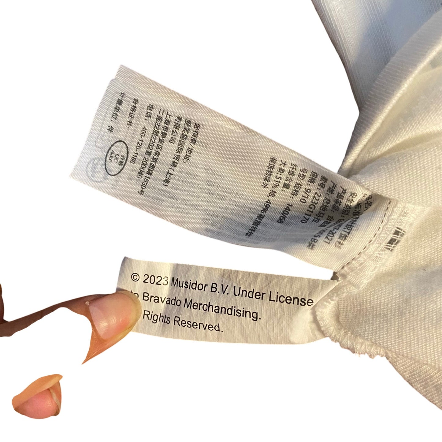 Abercrombie white Rolling Stones tour replica short sleeve shirt SIZE 9