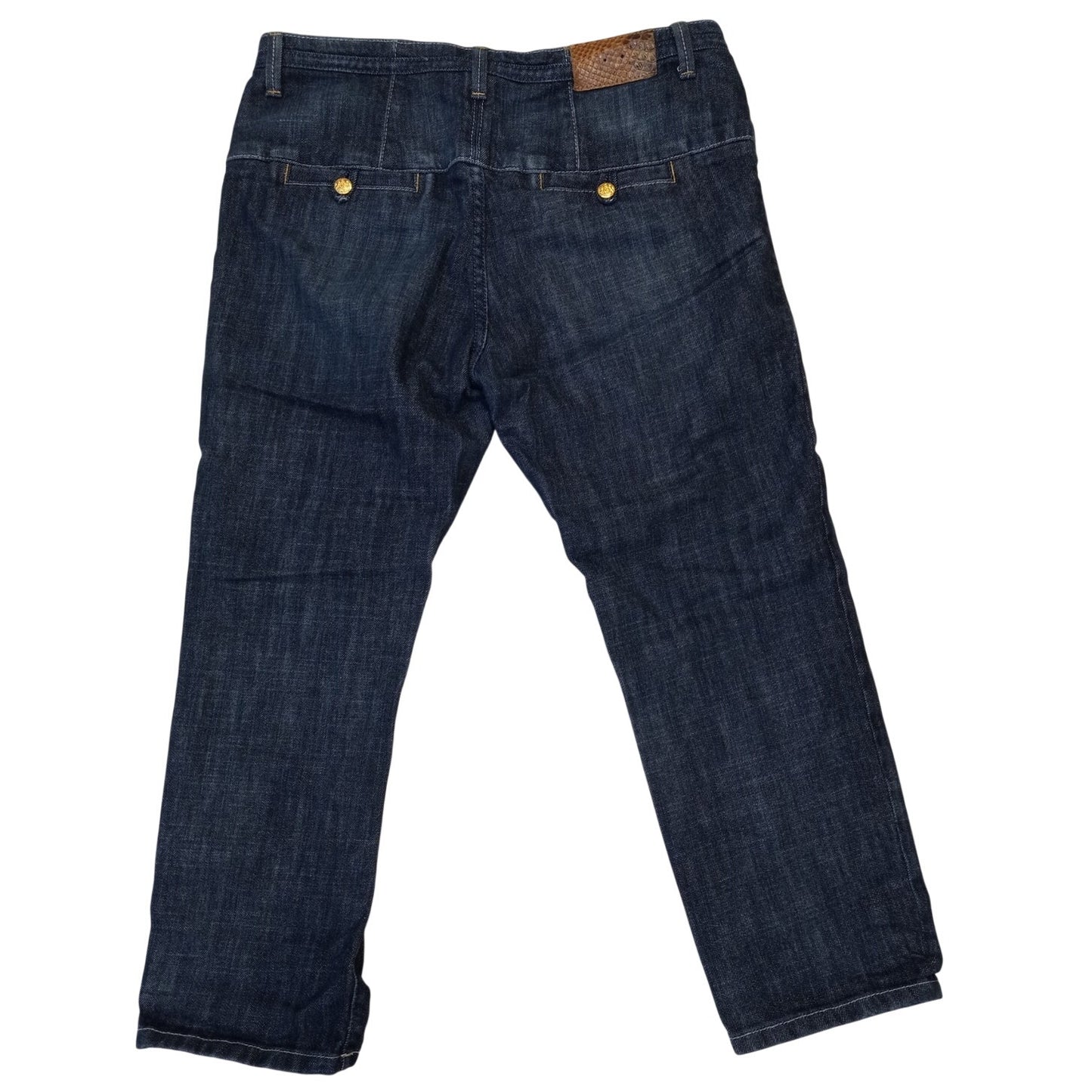 Guess y2k dark wash denim mid rise belted capri jeans SIZE 30