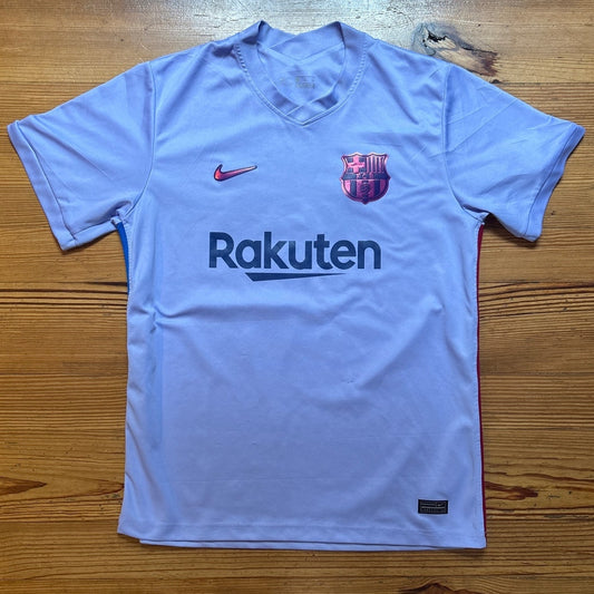 Nike FC Barcelona 21/22 purple 30 away stadium mens soccer jersey SIZE XL