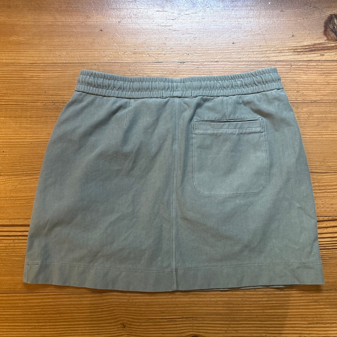 Athleta olive green sweatshirt pocket skirt SIZE 4