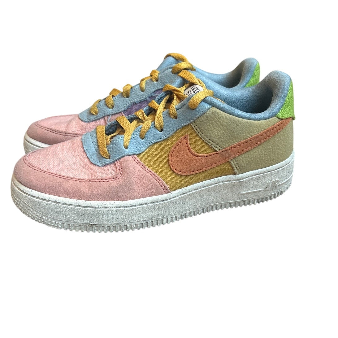 Nike Air Force 1 Low 07' LV8 SunClub pastel multicolor youth sneakers SIZE 6