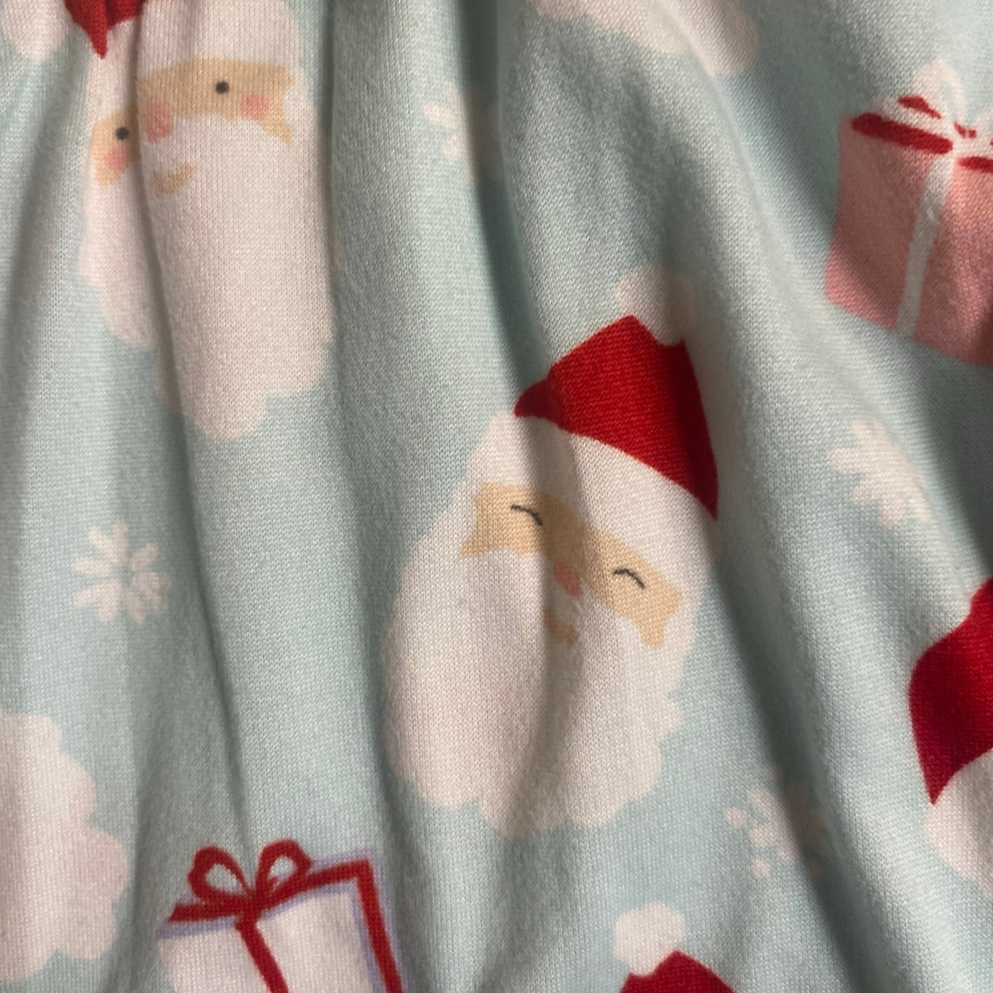 Picapino light blue Christmas Santa long sleeve fit flare dress SIZE 2T