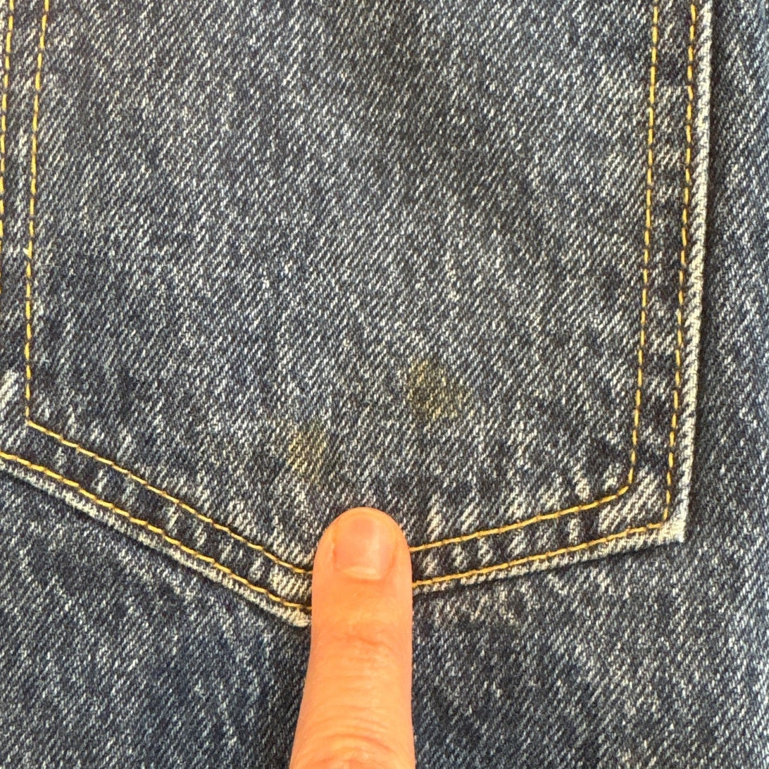 Guess Jeans vintage high waisted dark wash denim youth pencil skirt SIZE 10