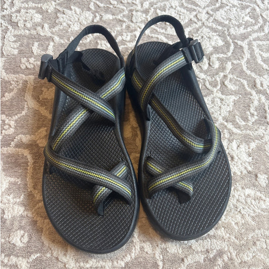 Chaco black green blue strappy classic mens sandals SIZE M11
