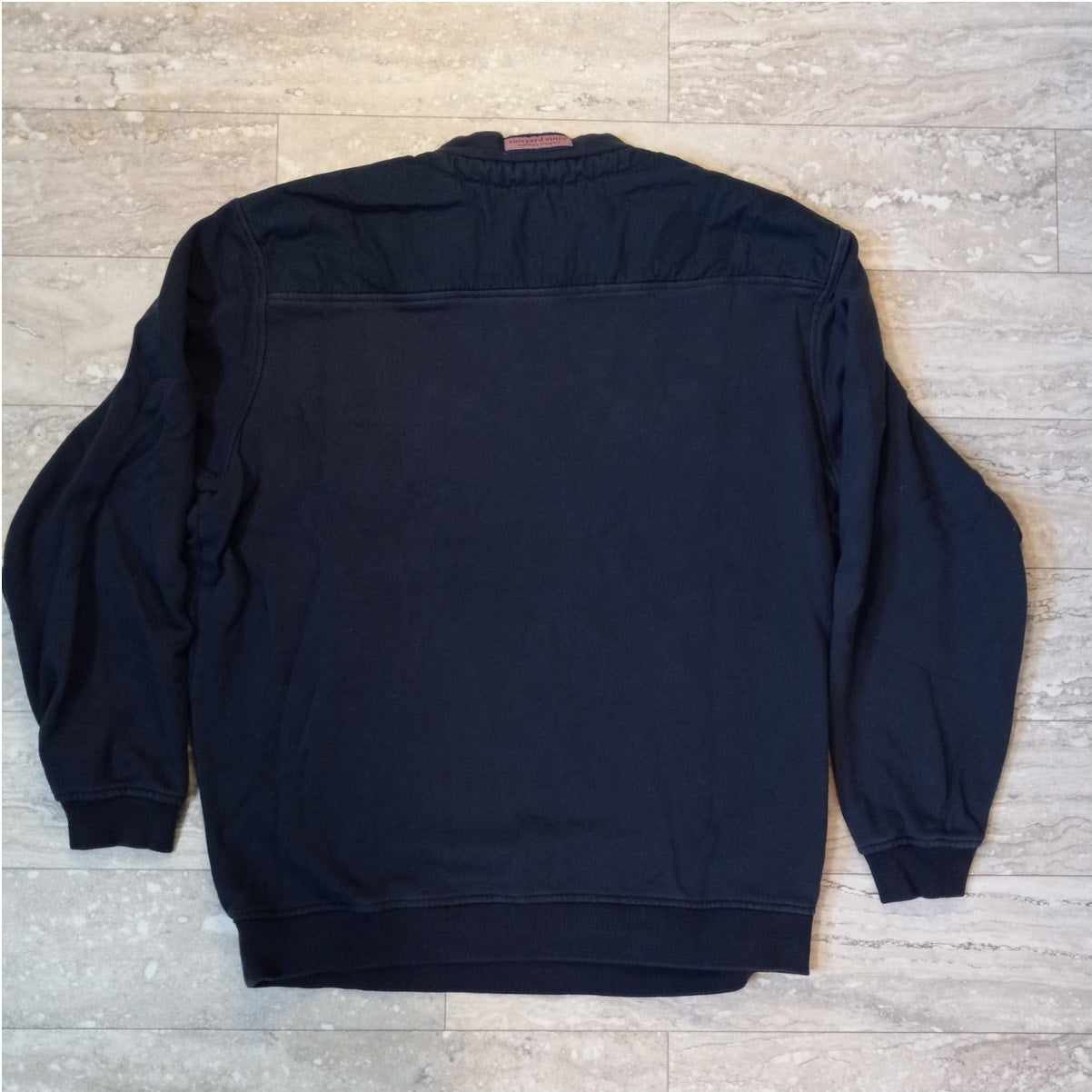 Vineyard Vines dark blue quarter zip pullover mens sweatshirt SIZE L