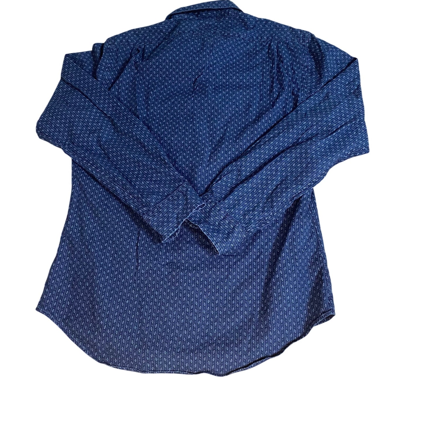 Polo Ralph Lauren blue western slim fit long sleeve button up shirt SIZE L