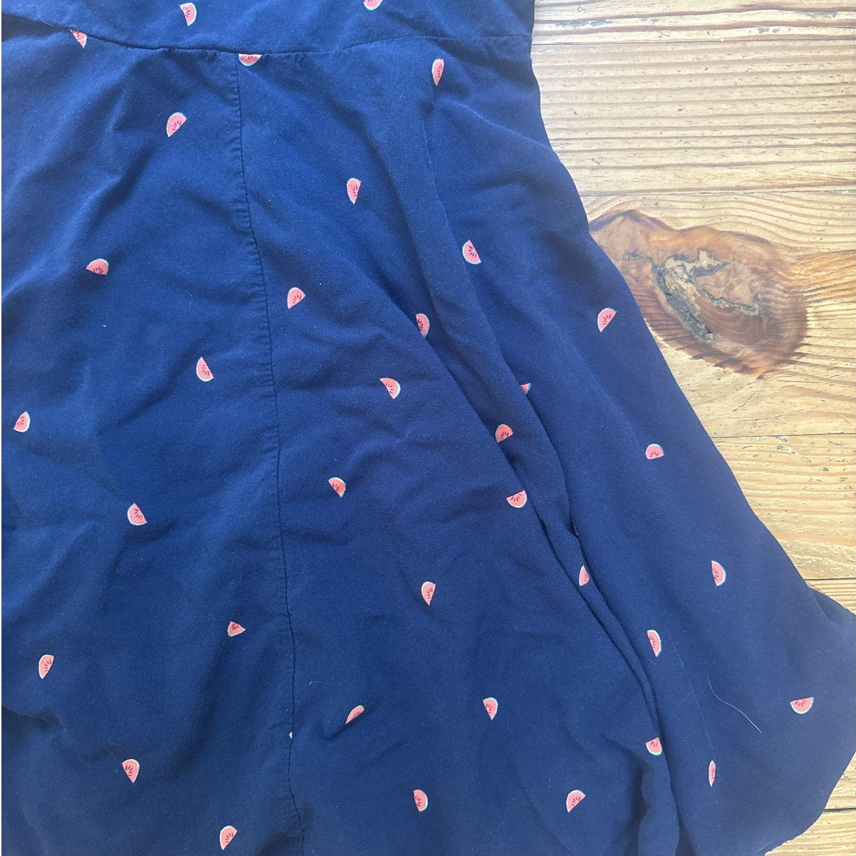 Gap dark blue watermelon print blue spaghetti strap adjustable sundress SIZE M