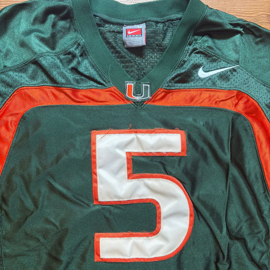 Nike Miami Dolphins green #5 mens short sleeve jersey SIZE M