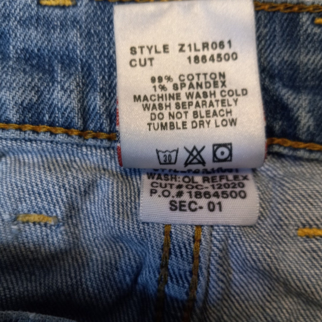 Lucky Brand Dungarees y2k medium wash low rise denim womens jeans SIZE 00