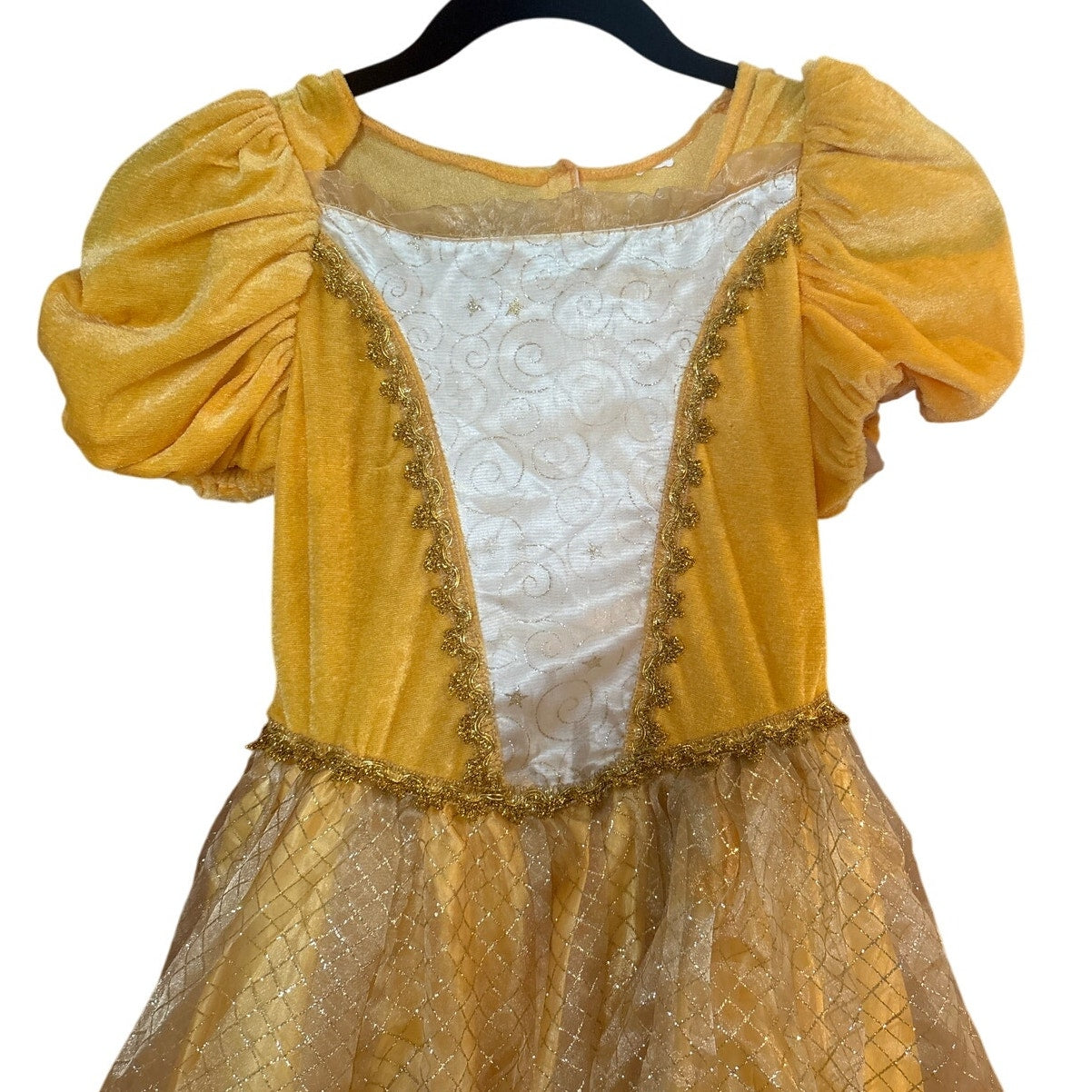 Disney Cinderella Beauty and Beast yellow princess adult costume gown SIZE OS