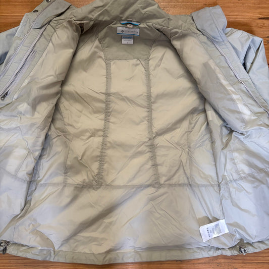 Columbia gray full zip high neck polyester jacket SIZE M