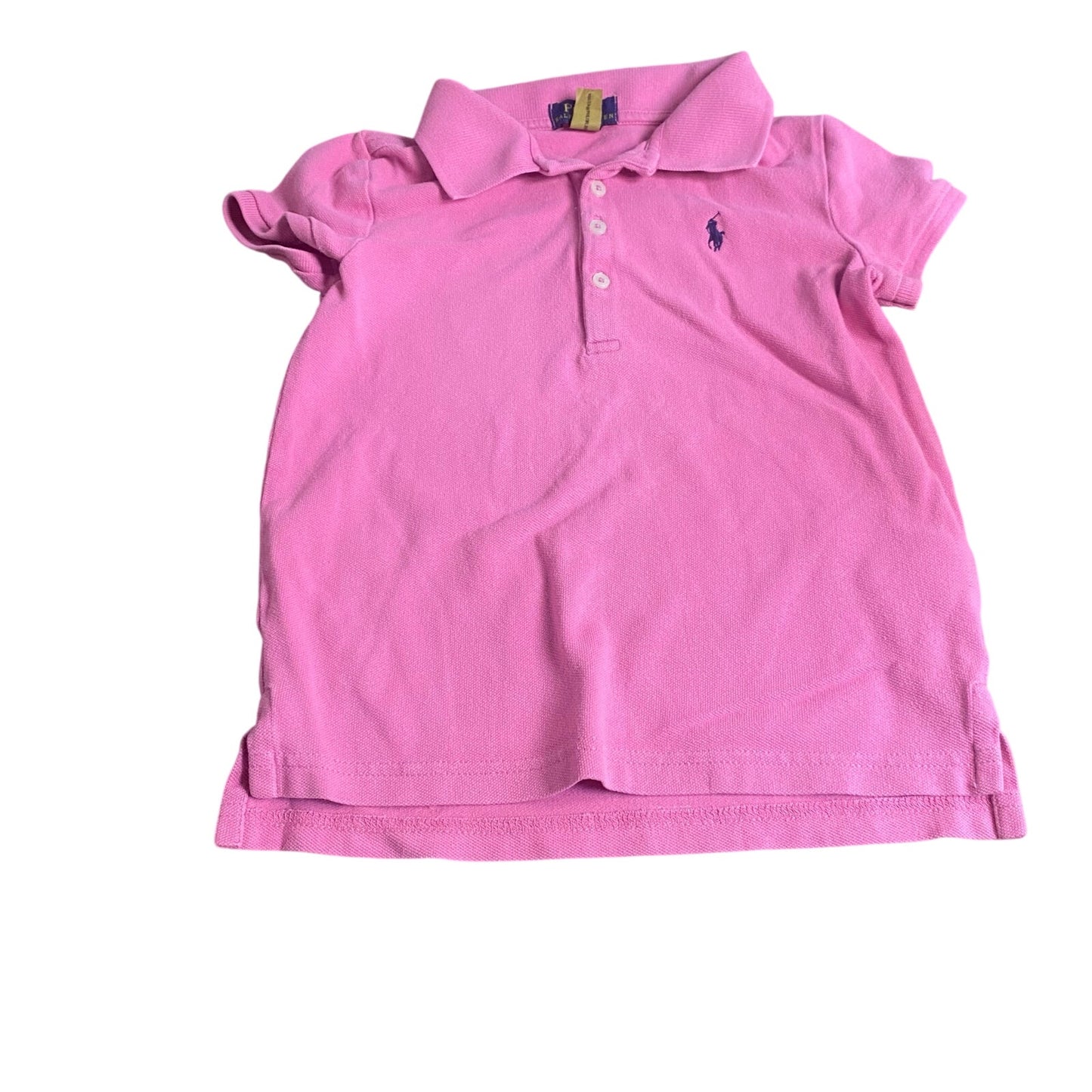 Polo Ralph Lauren pink cotton short sleeve polo shirt SIZE 6