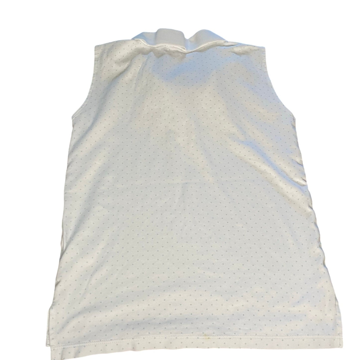The Beaufort Bonnet Company white polka dot polo tank SIZE 10